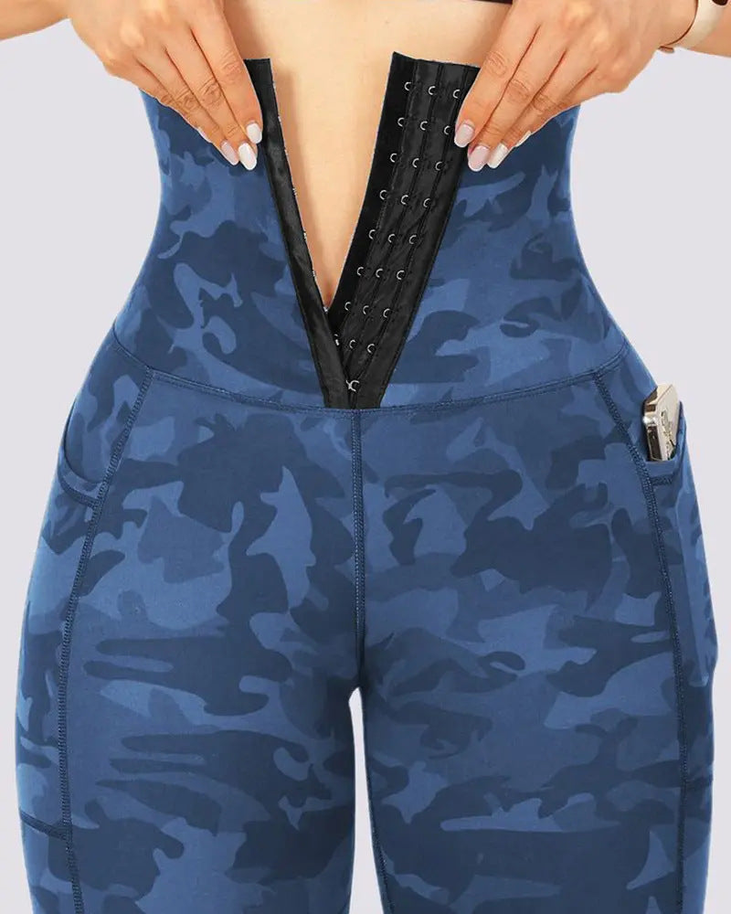 Women's Yoga Sports Patchwork Pocket Tie-dye Leggings Success