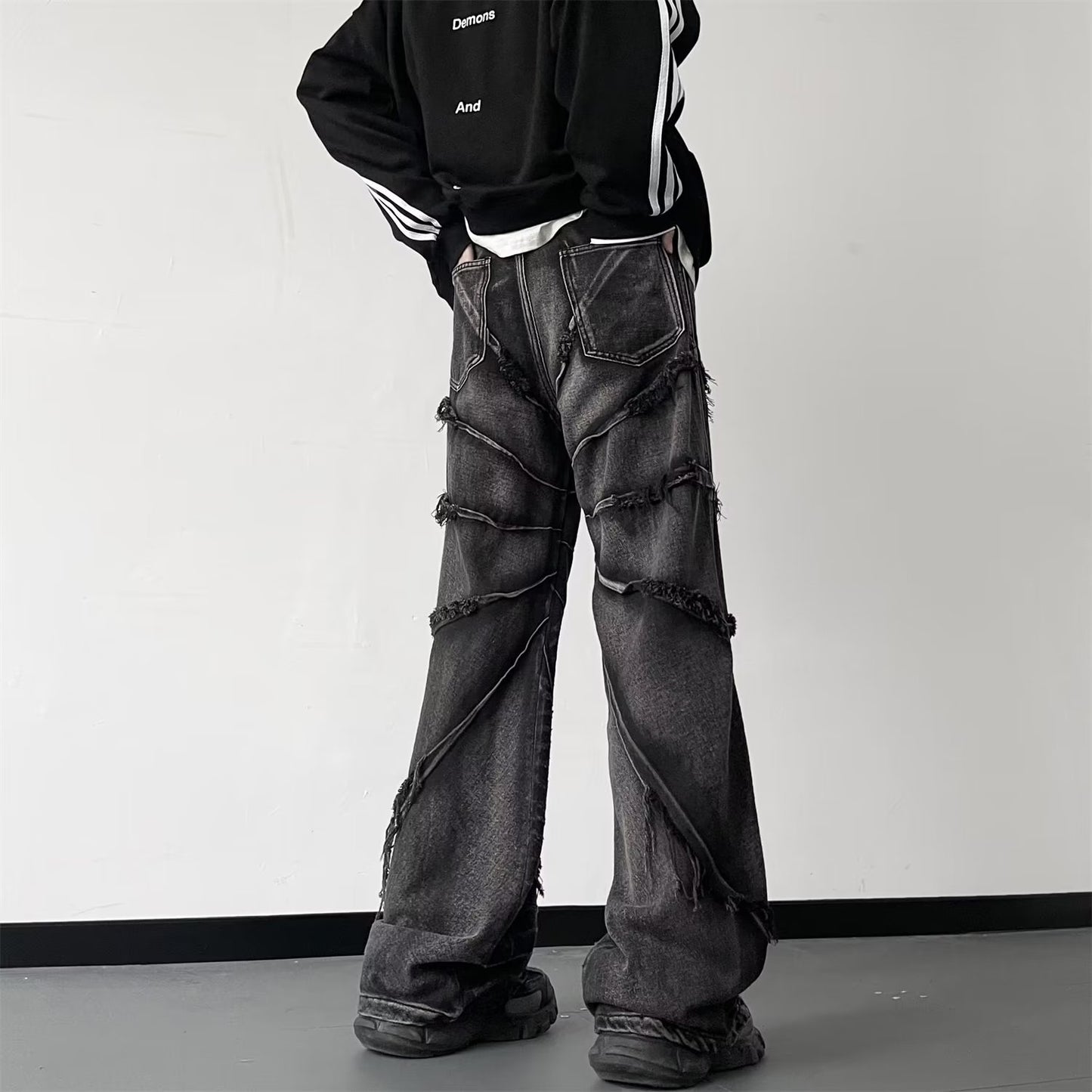 Men's Fashionable Retro Casual Washed Jeans