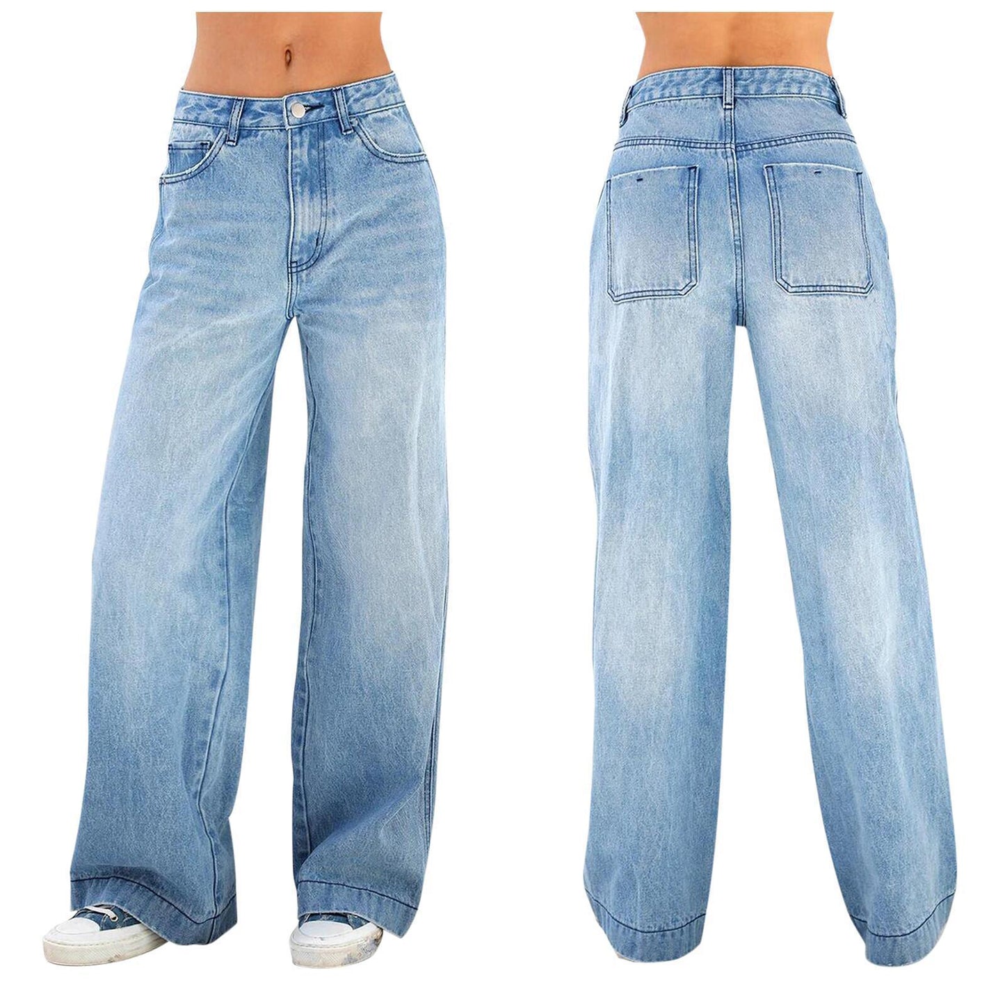 Style Jeans High Waist Loose Wide Legs Type