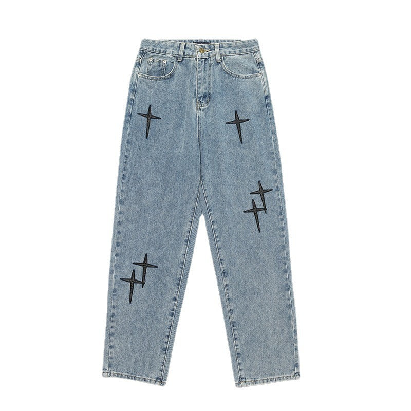 Fashion Casual Men's Nine Point Jeans