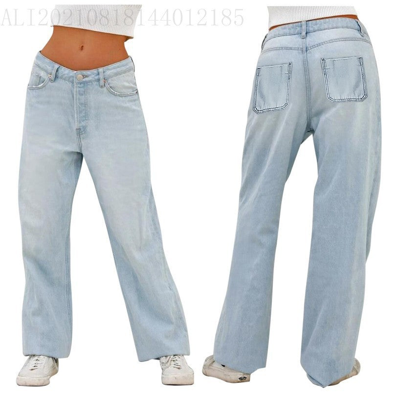 Style Jeans High Waist Loose Wide Legs Type