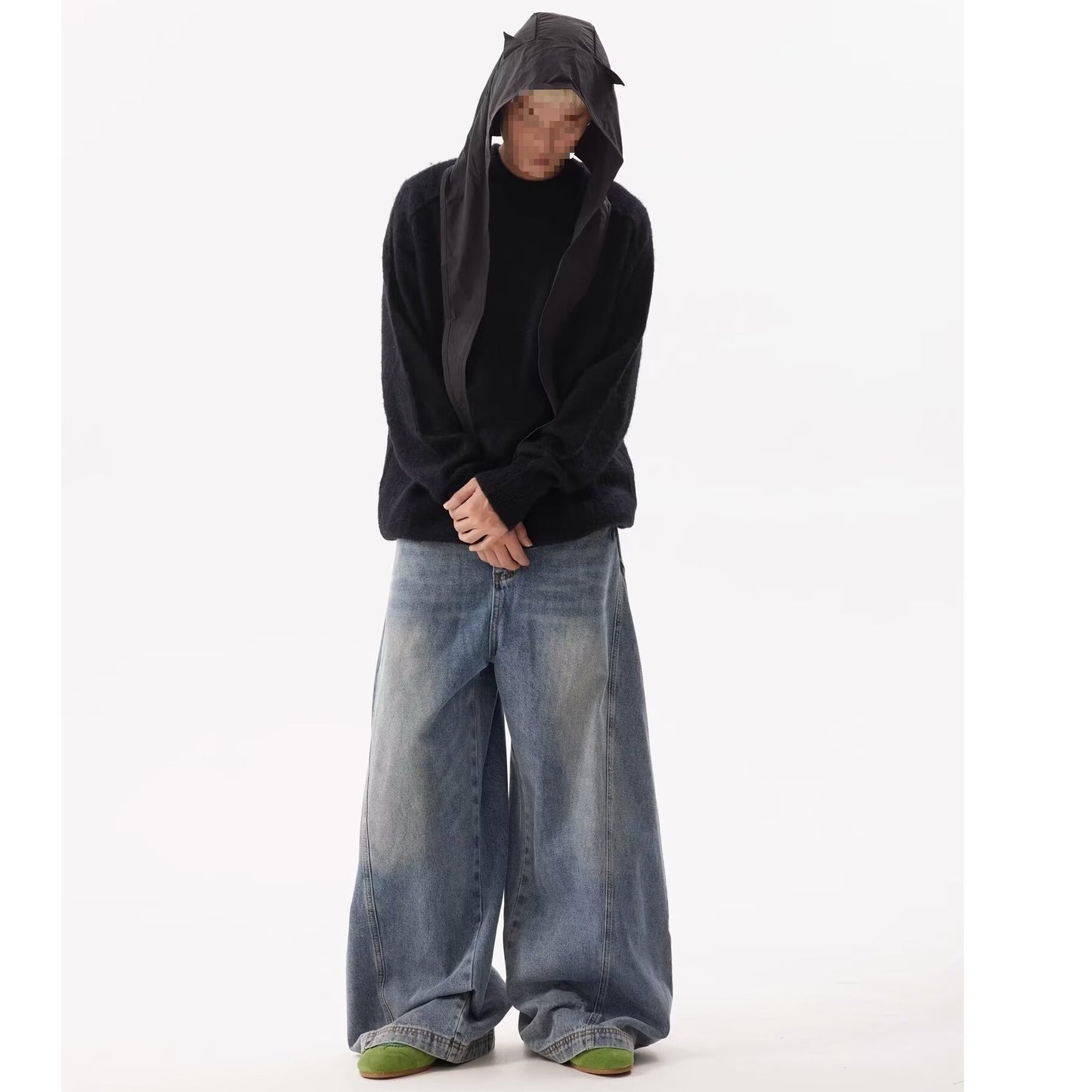 Retro Distressed Loose High Street American Jeans