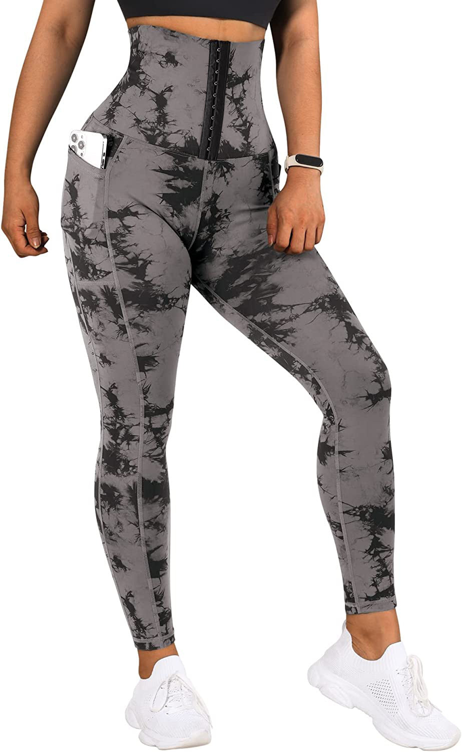 Women's Yoga Sports Patchwork Pocket Tie-dye Leggings Success