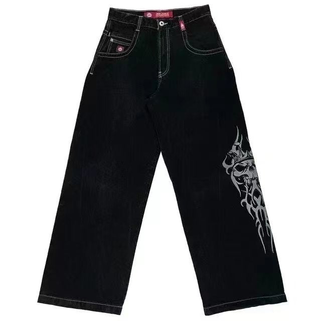 High Waist Retro Distresse leg Jeans