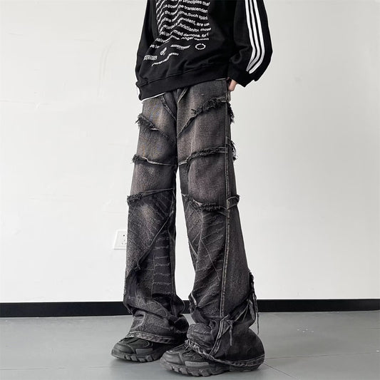 Men's Fashionable Retro Casual Washed Jeans