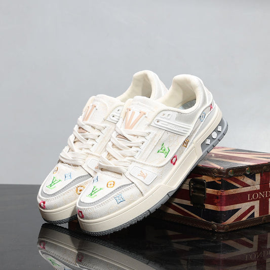 Spring embroidery men's shoes